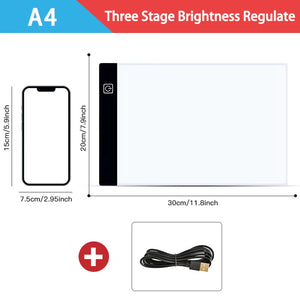 A3/A4/A5 Level Dimmable Led Drawing Copy Pad Board Children'S Toy Painting Educational Kids Grow Creative Gifts for Children